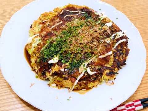 【糖質制限に！】オートミールの豆腐お好み焼き♡